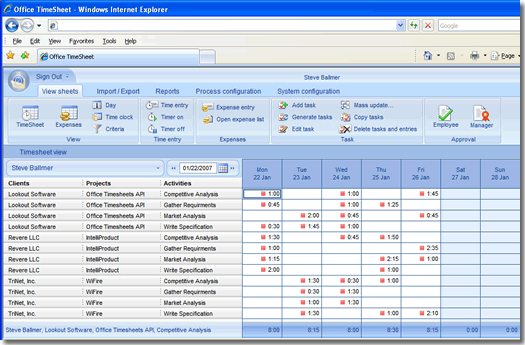 Office TimeSheets